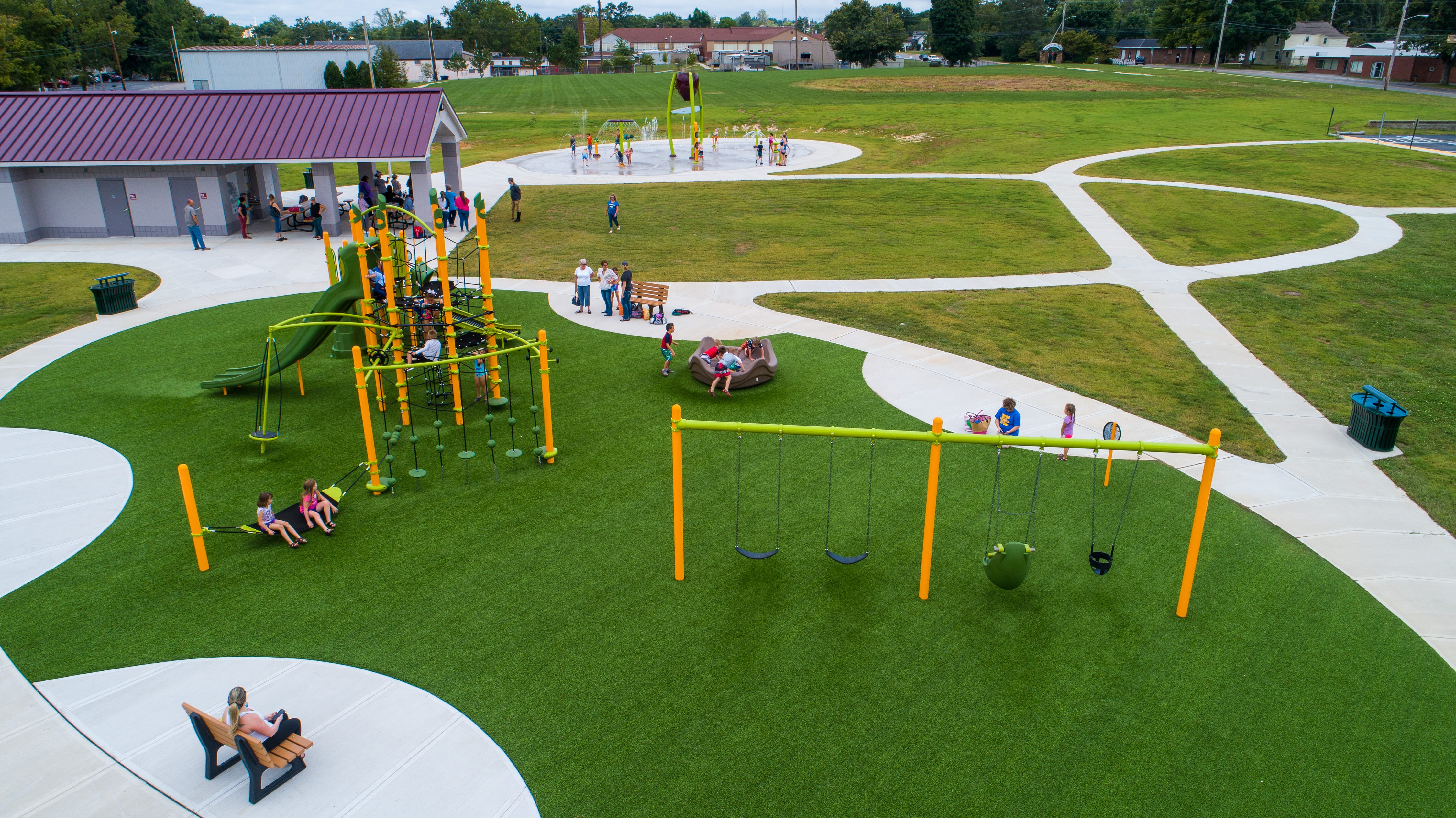 Commercial Playgrounds Choose Artificial Grass Playground Grass