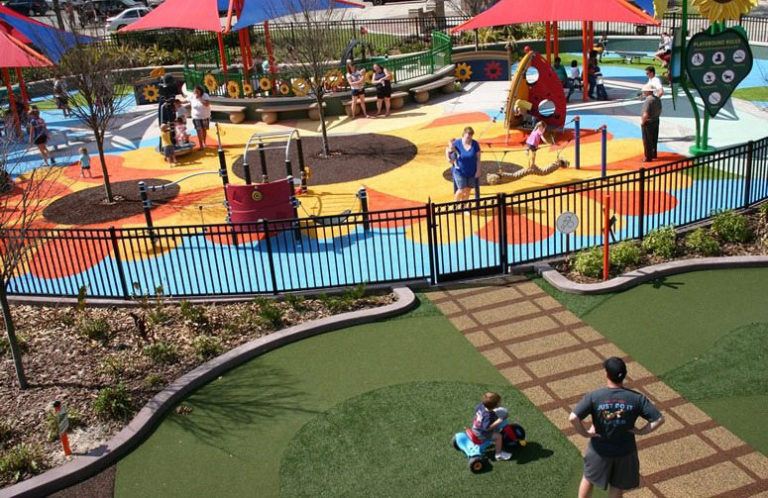 Sunflower Preschool Playground - Lakeland, FL | Playground Grass